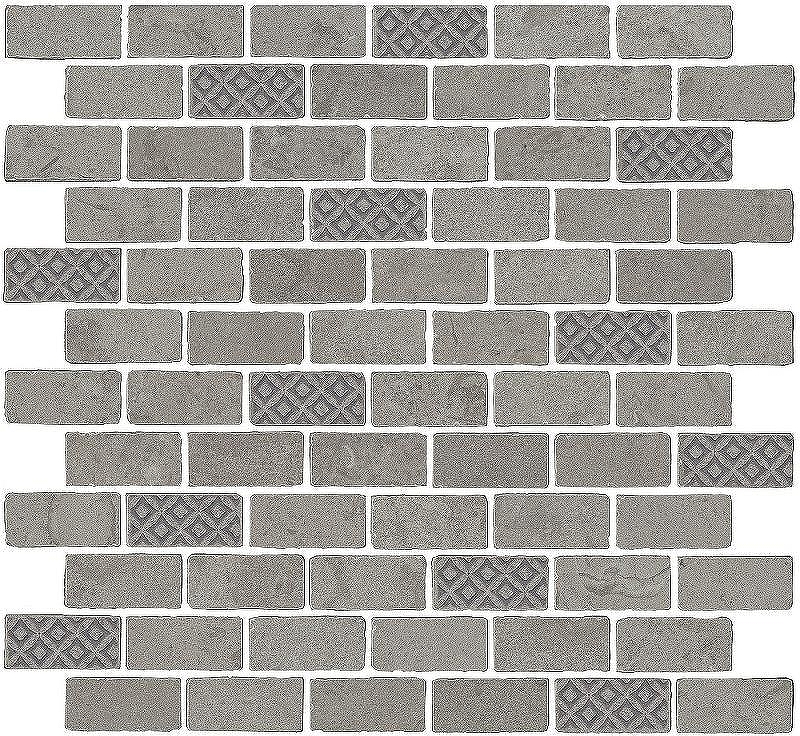Декор Kerama Marazzi Про Лаймстоун Антика 3 мозаичный серый матовый MBD011 30х32 см