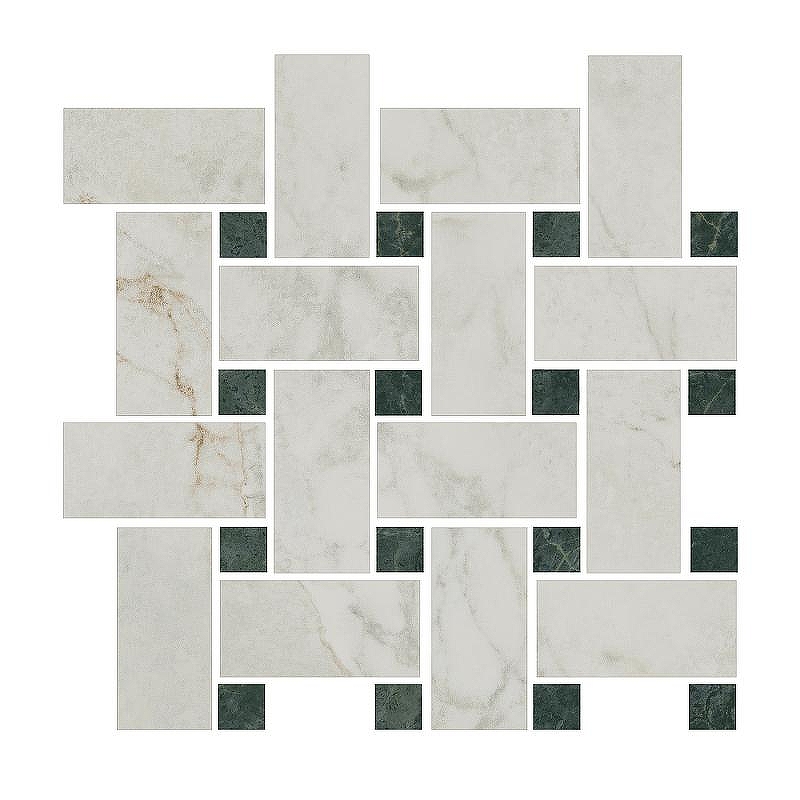 Декор Kerama Marazzi Серенада мозаичный белый лаппатированный T038/SG6540 32х32 см