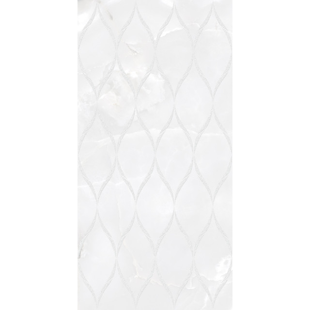декор настенный AZORI Lux light 31,5х63 белый