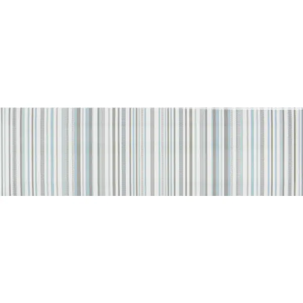 Декор настенный Kerama Marazzi Аккорд 8.5x28.5 см глянцевый цвет бело-зеленый