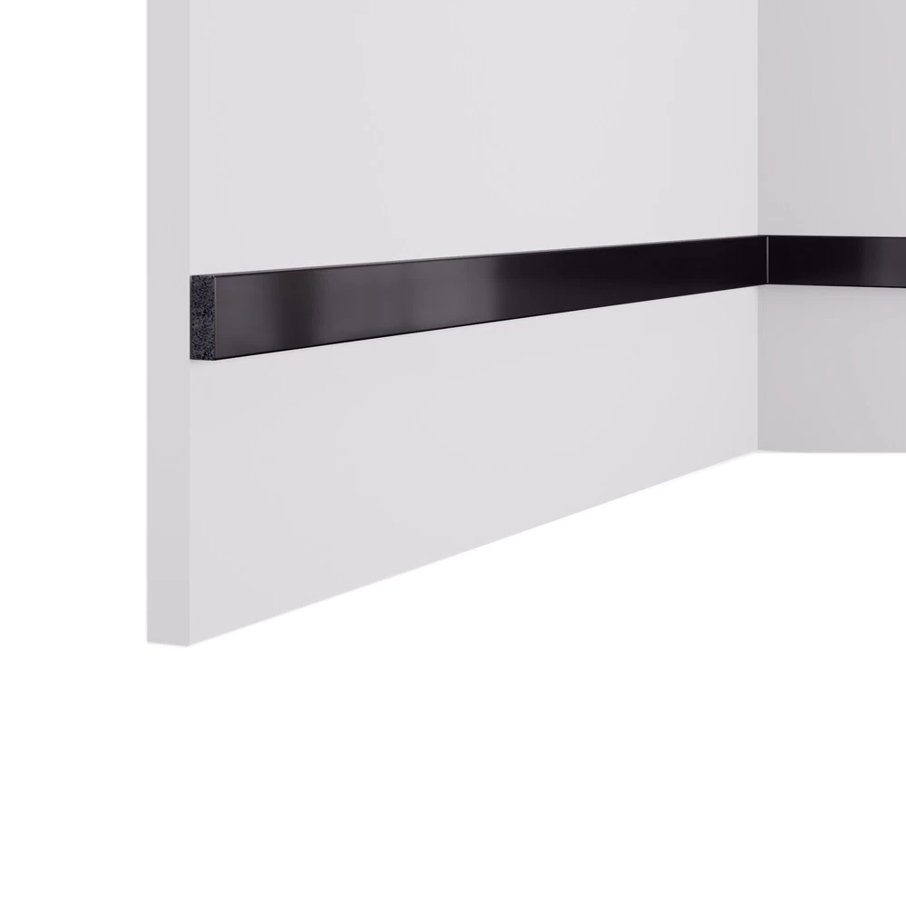 Декоративная рейка из экополимера 30х10х3000 мм Cosca Decor RX010-457 зеркало черное