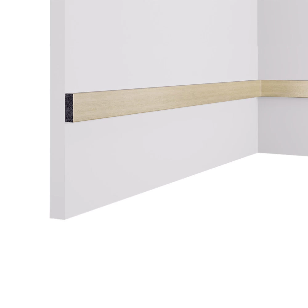 Декоративная рейка из экополимера 30х10х3000 мм Cosca Decor RX010-453 золото матовое