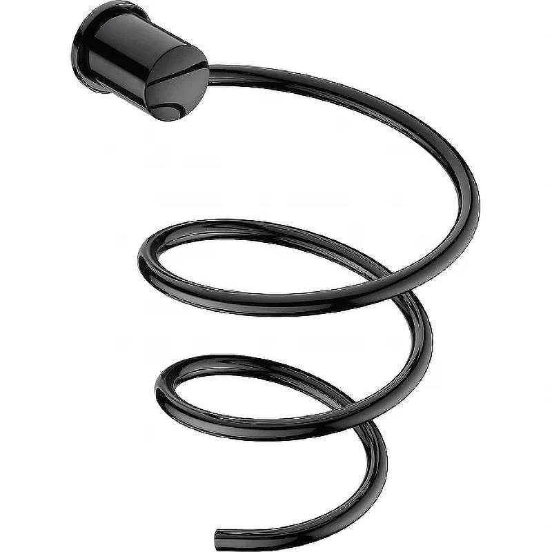 Держатель для фена WasserKRAFT K-1080PB цвет Черный глянец