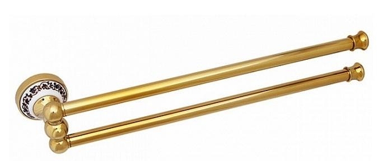 Держатель для полотенец Fixsen Bogema Gold FX-78502AG Золото Белый