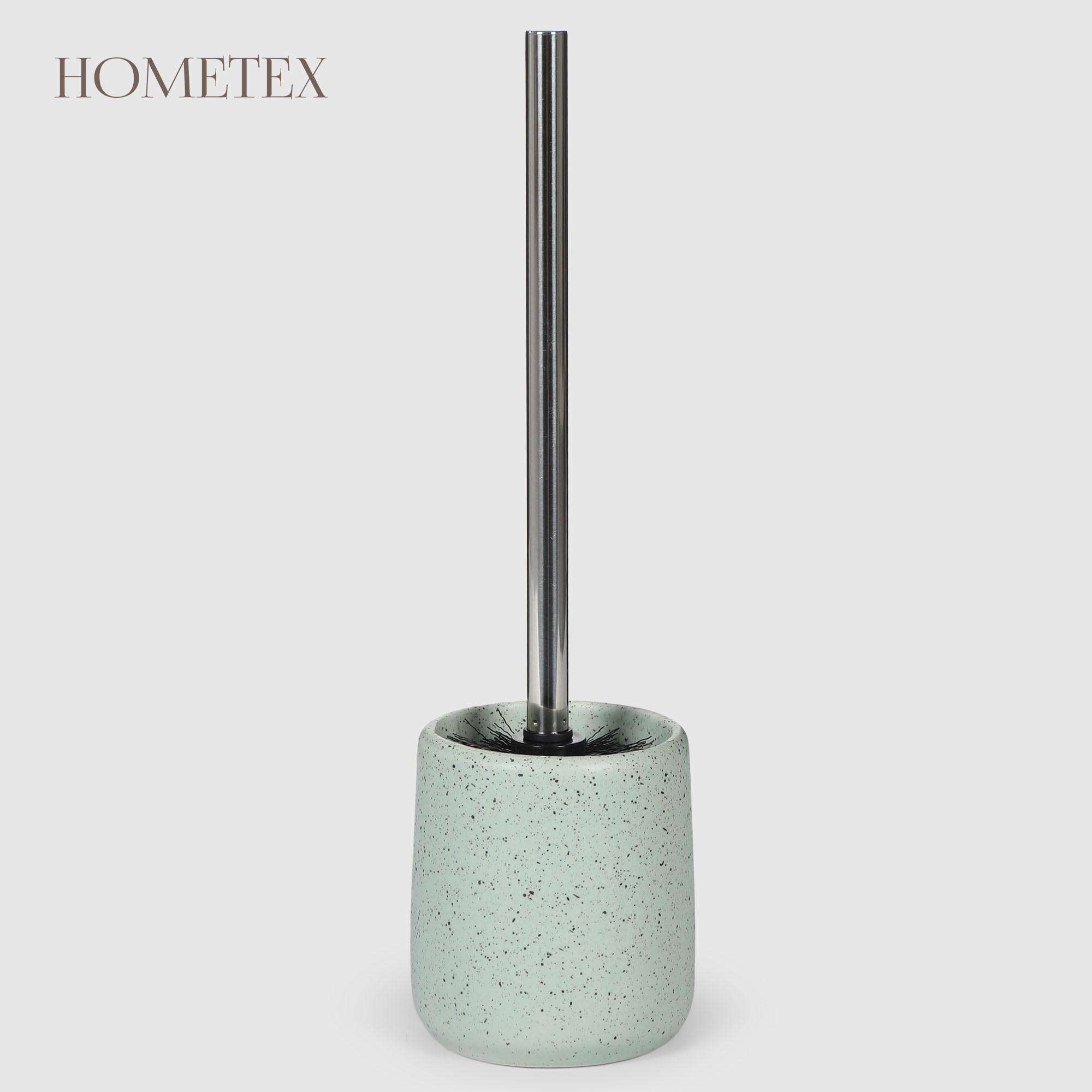 Держатель с ершиком Hometex из керамики матовая глазурь