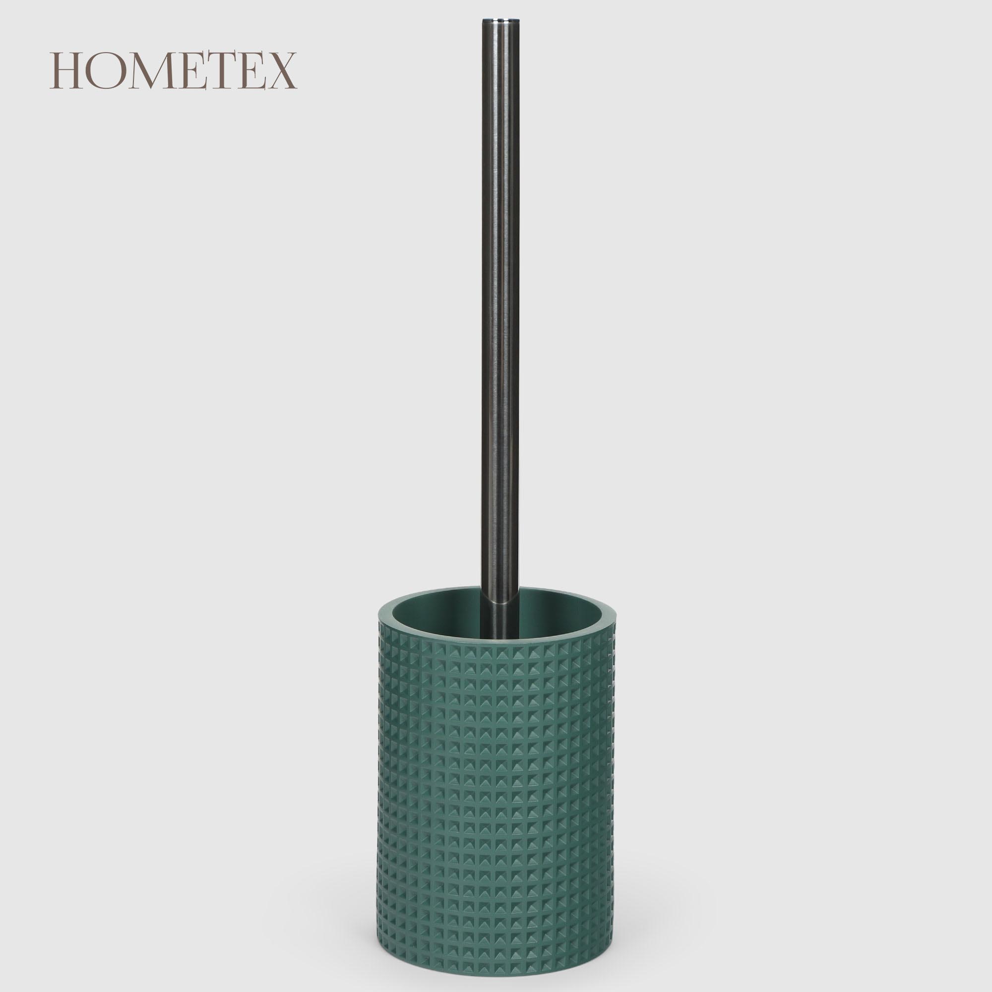 Держатель с ершиком Hometex из полирезина Вафельный