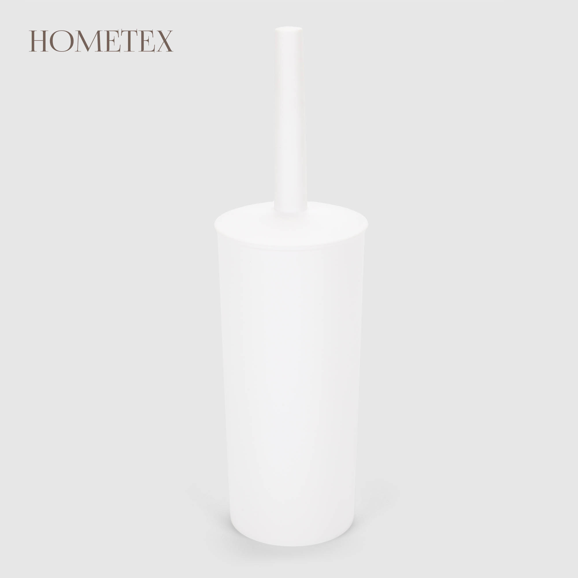 Держатель с ёршиком Hometex полипропилен, белый