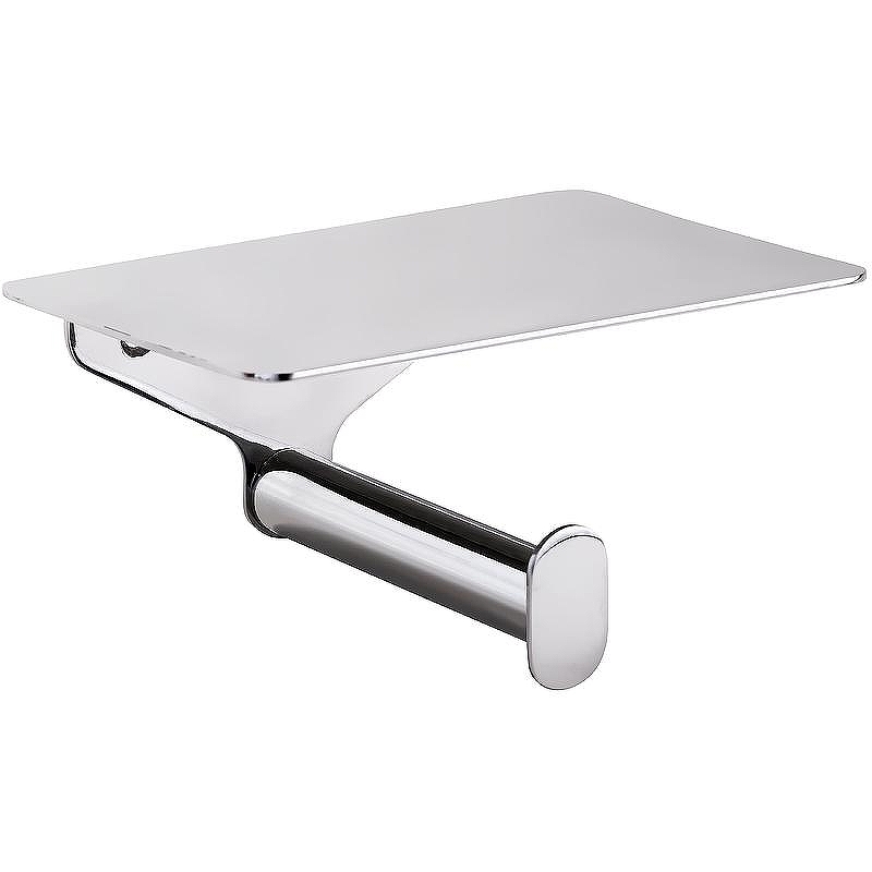 Держатель туалетной бумаги Bemeta Organic 157112151 с полочкой Хром