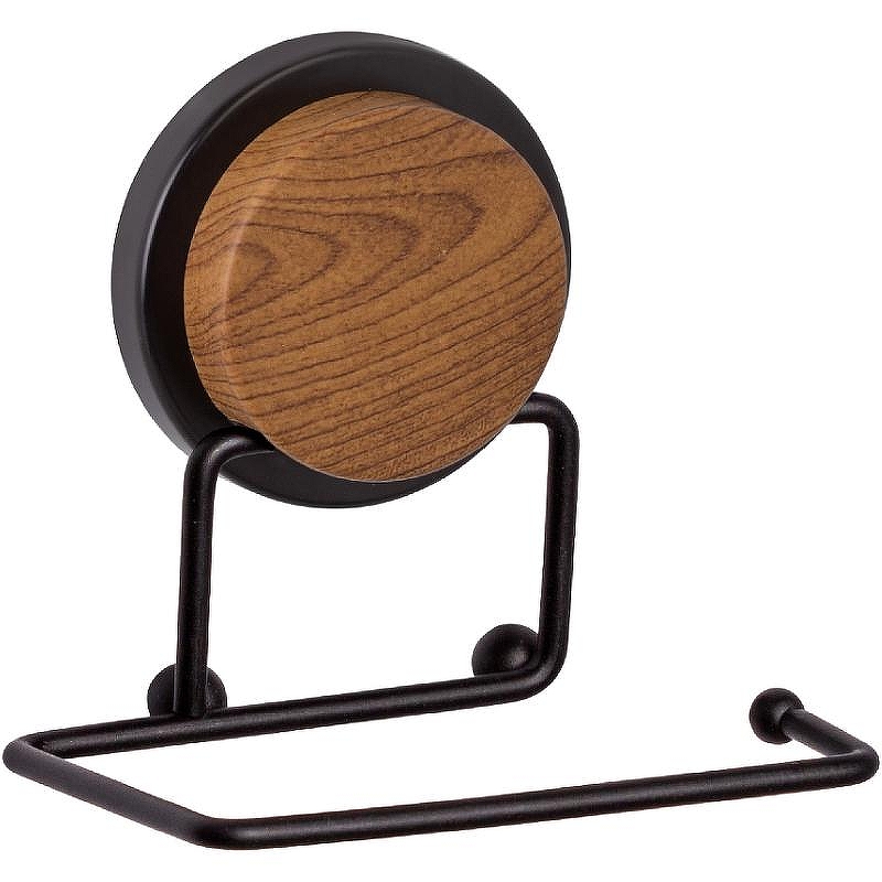 Держатель туалетной бумаги Fixsen Magic Wood FX-46010B Черный матовый