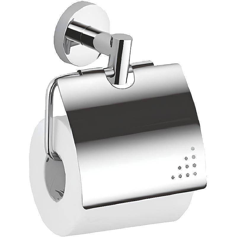 Держатель туалетной бумаги Haiba HB1703 с крышкой Хром