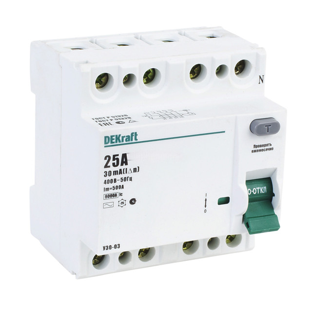 дифференциальный автомат EKF DA32-40-30-pro 2 полюса, 25А