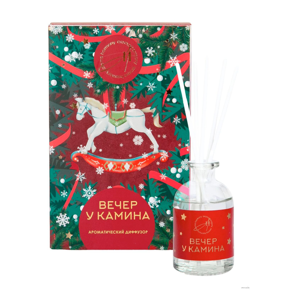 Диффузор-открытка Aroma Harmony вечер у камина 50 мл