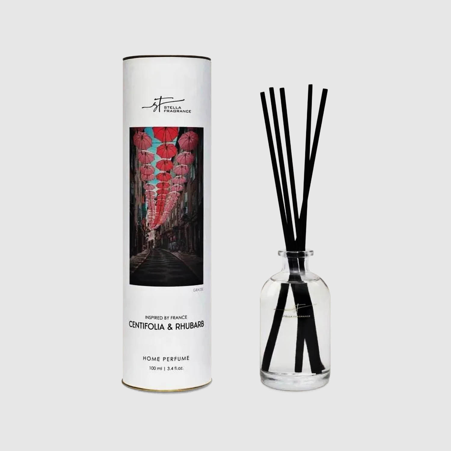 Диффузор Stella Fragrance Centifolia & rhubarb grasse 100 мл