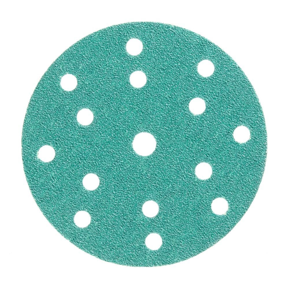 Диск шлифовальный КМ Green Film d150 мм P40 на липучку пленочная основа (5 шт.)