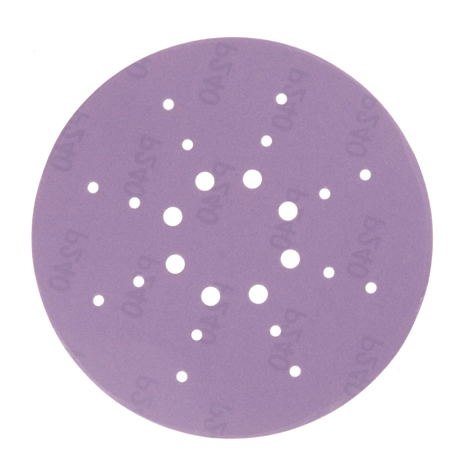 Диск шлифовальный КМ Purple d225 мм P240 на липучку бумажная основа (5 шт.)