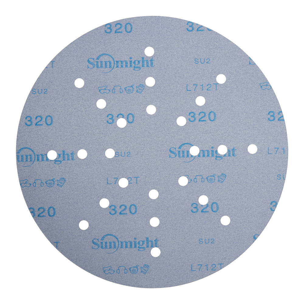 Диск шлифовальный Sunmight Ceramic d225 мм P320 на липучку пленочная основа (3 шт.) (78014R3)
