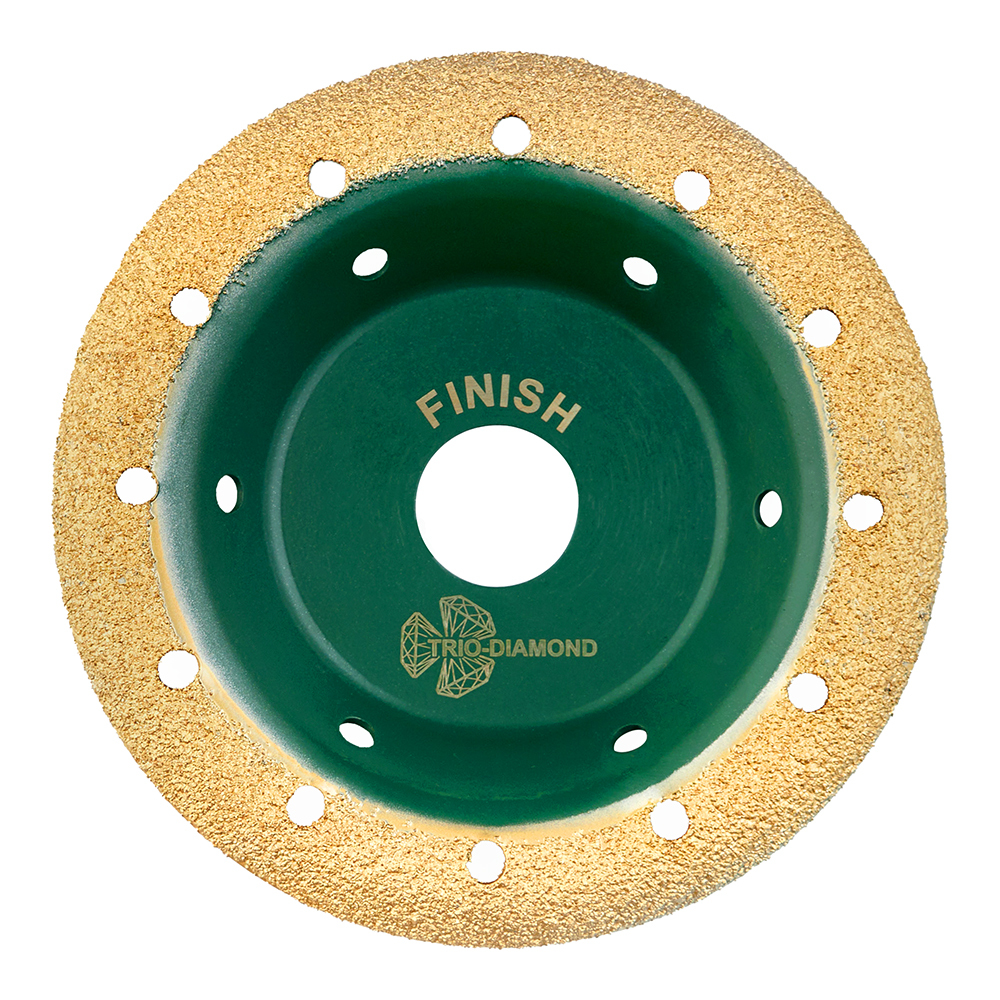 Диск шлифовальный Trio-Diamond Grand Finish d125 мм P80 на винтовом креплении