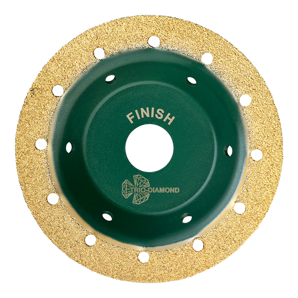 Диск шлифовальный Trio-Diamond Grand Finish d125 мм P80 на винтовом креплении плоский