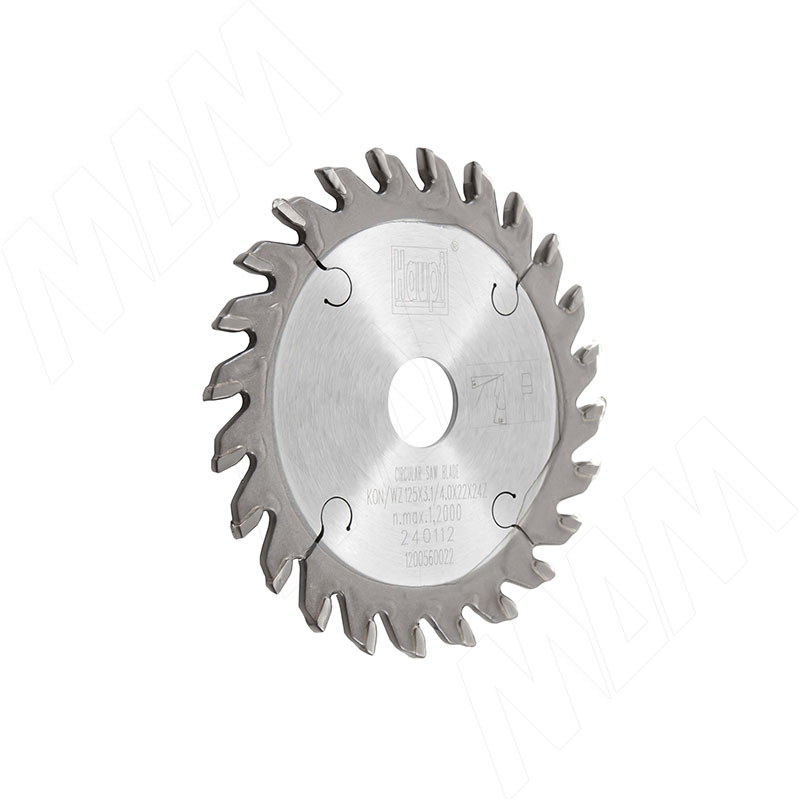 Дисковая пила подрезная 125х3,1-4,0/2,5х22 Z24 KON/WZ (1200560022)