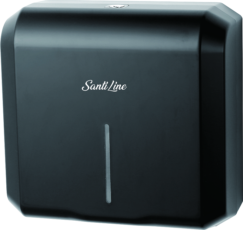 Диспенсер для бумажных полотенец SantiLine SL-8013 цвет Черный матовый