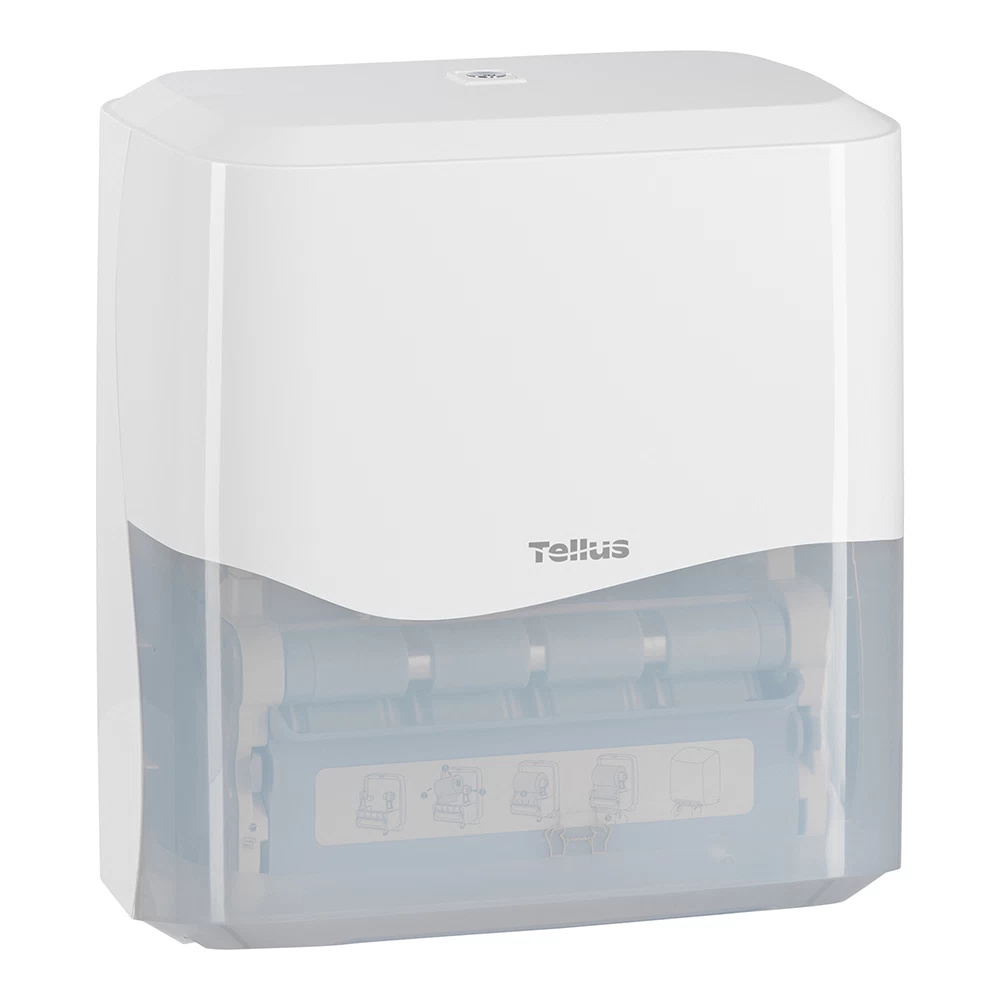 Диспенсер для бумажных полотенец Tellus Matic Solution пластик белый (911000)