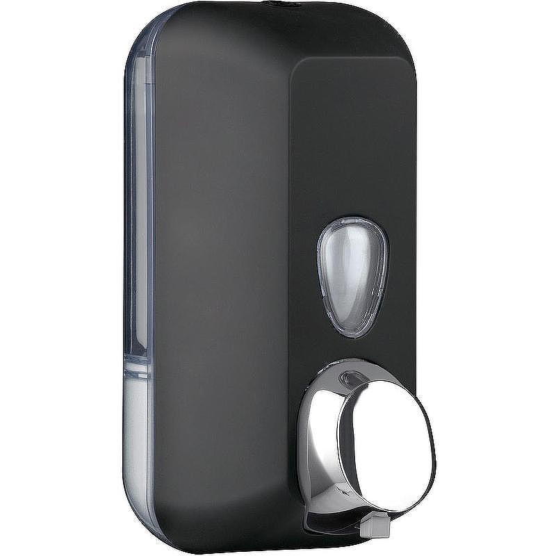 Диспенсер для пенного мыла Nofer Black 03012.N с картриджем Черный soft touch
