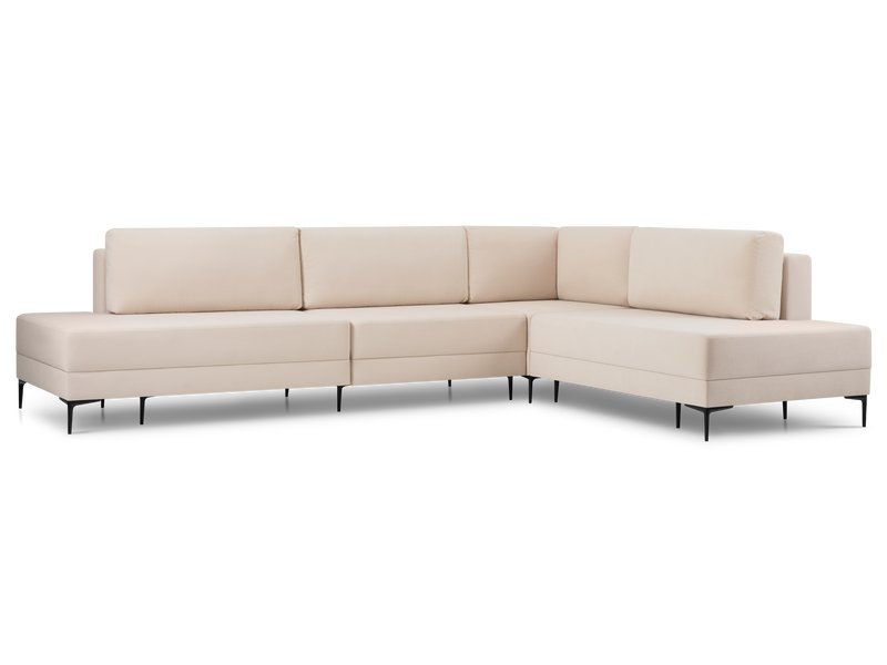 Диван угловой Эдвин-3 Велюр Молочный