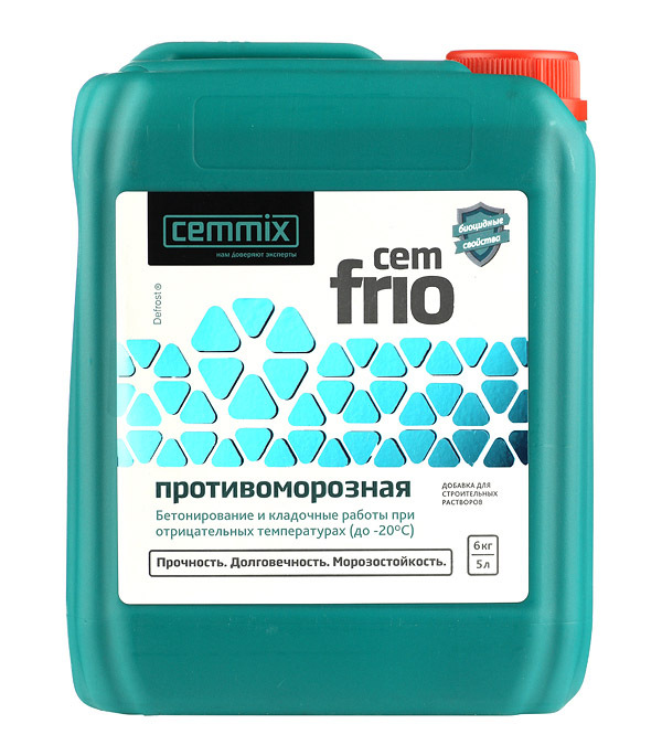 Добавка противоморозная для бетонов и растворов Cemmix CemFrio 5 л