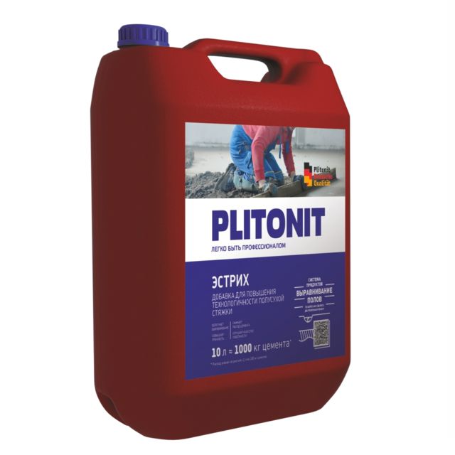 добавка водоредуцирующая PLITONIT Эстрих 10л