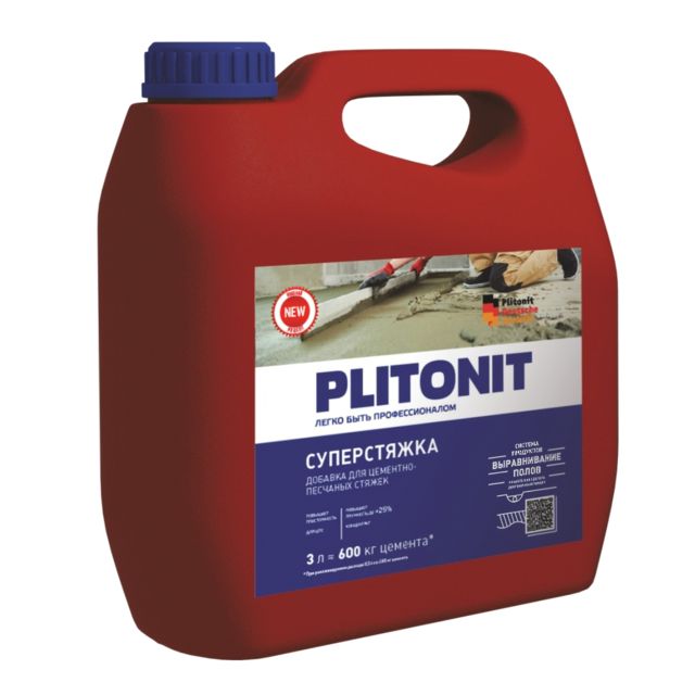 добавка водоредуцирующая PLITONIT СуперСтяжка 3л