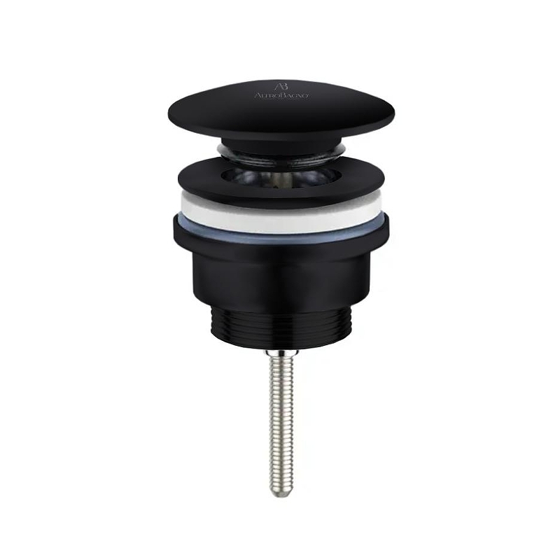 Донный клапан AltroBagno PU 070215U MB click-clack цвет Черный матовый