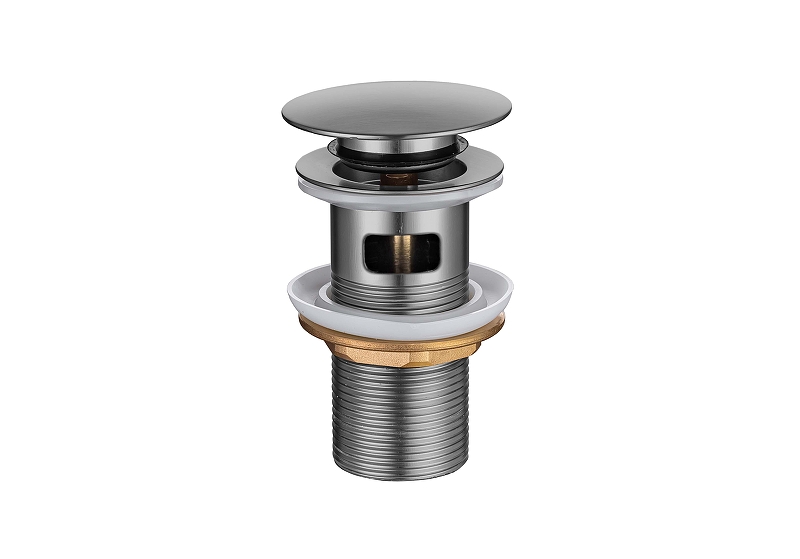 Донный клапан Aquatek AQ6001BGM click-clack цвет Оружейная сталь