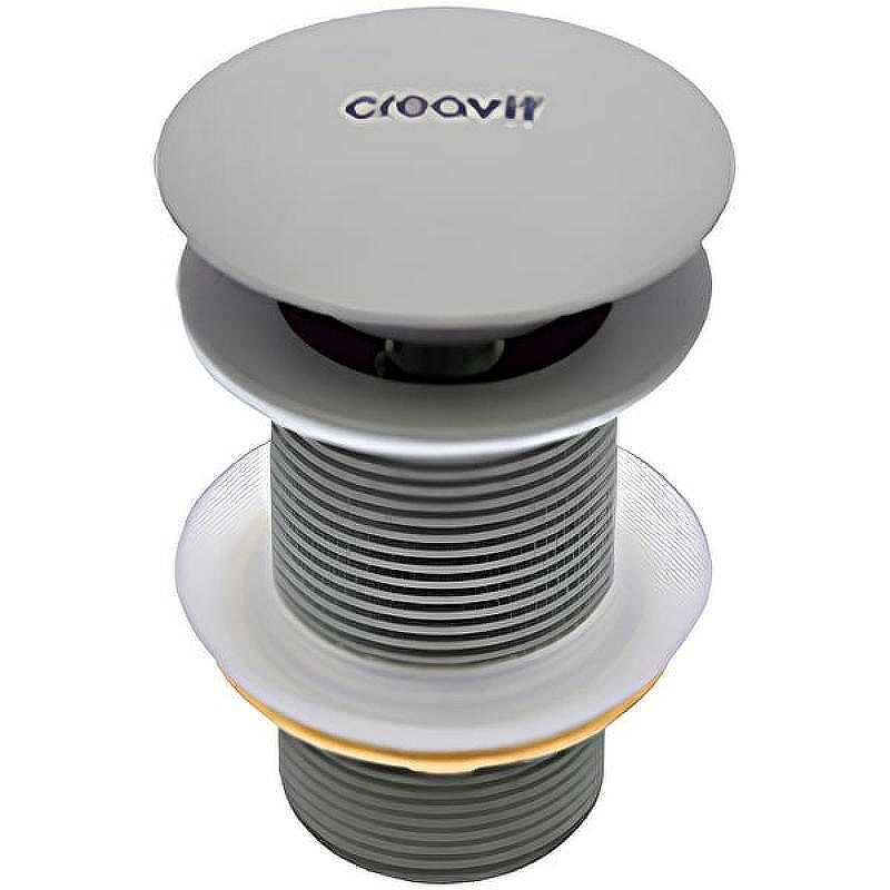 Донный клапан Creavit SF030.CGR click-clack Холодный серый матовый