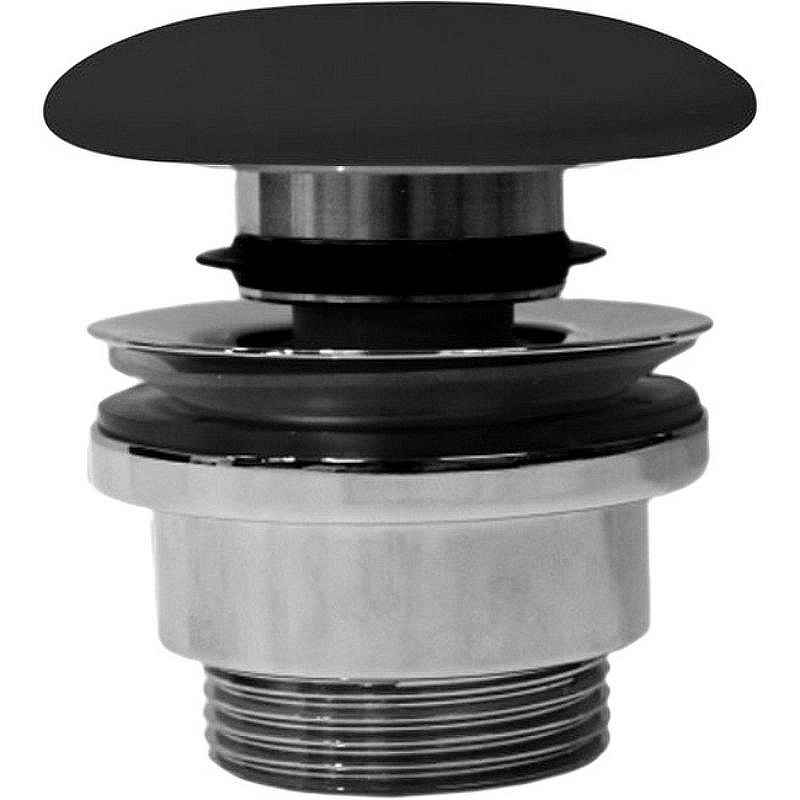 Донный клапан GSI PVC26 Click-Clack Черный матовый