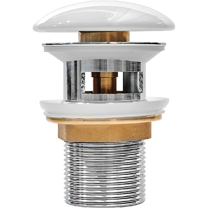 Донный клапан Iddis Optima Home OPHWS0Wi88 click-clack Белый глянцевый