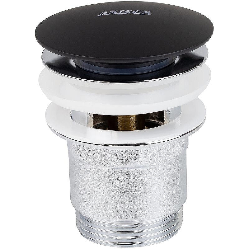 Донный клапан Kaiser 8040-9 click-clack Черный матовый