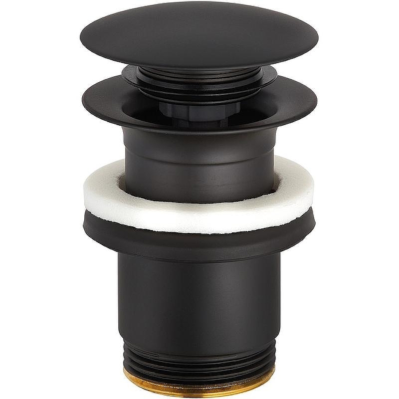 Донный клапан Kludi 1042639-00 click-clack Черный матовый