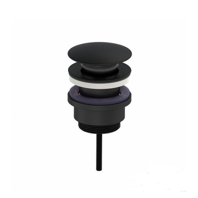 Донный клапан Oliveeka OL-SS07-MB click-clack цвет Черный матовый