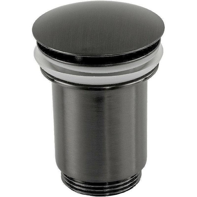 Донный клапан Remer 904CC114CFP click-clack Черный брашированный хром