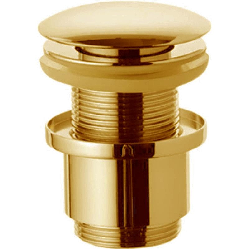 Донный клапан Remer 904CC2114BG click-clack Золото брашированное