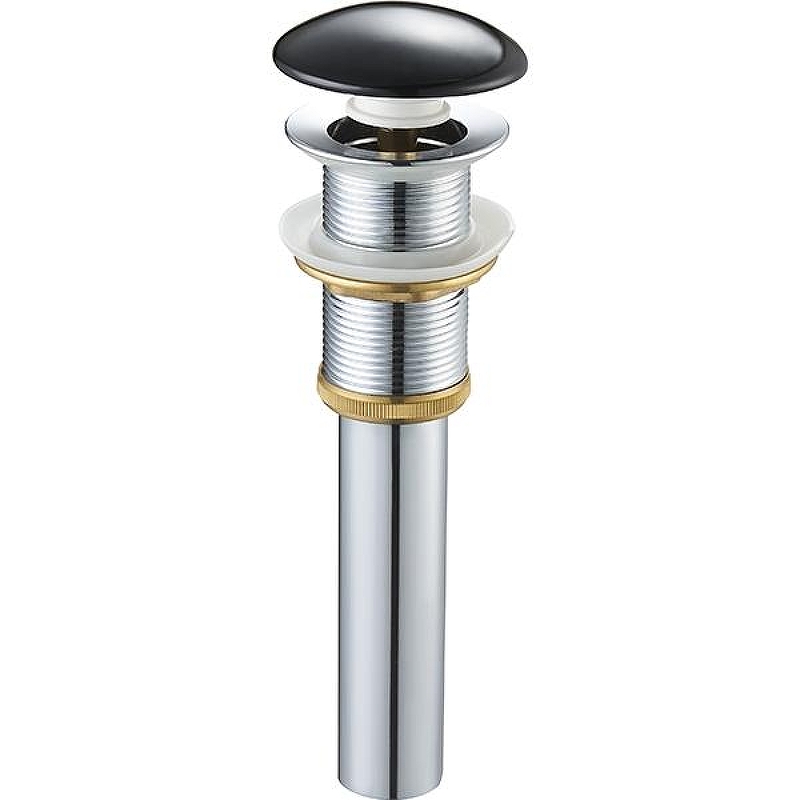 Донный клапан SantiLine SL-103 с переливом Черный