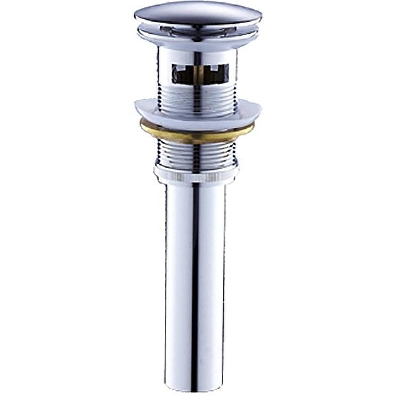 Донный клапан SantiLine SL-105 Click-Clack с переливом Хром