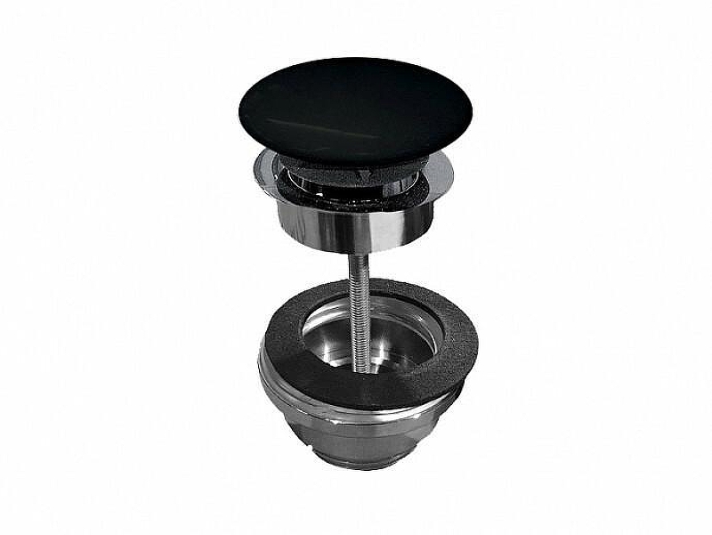 Донный клапан Scarabeo 10010/CCR49 Click Clack цвет Хром Ардезия матовая