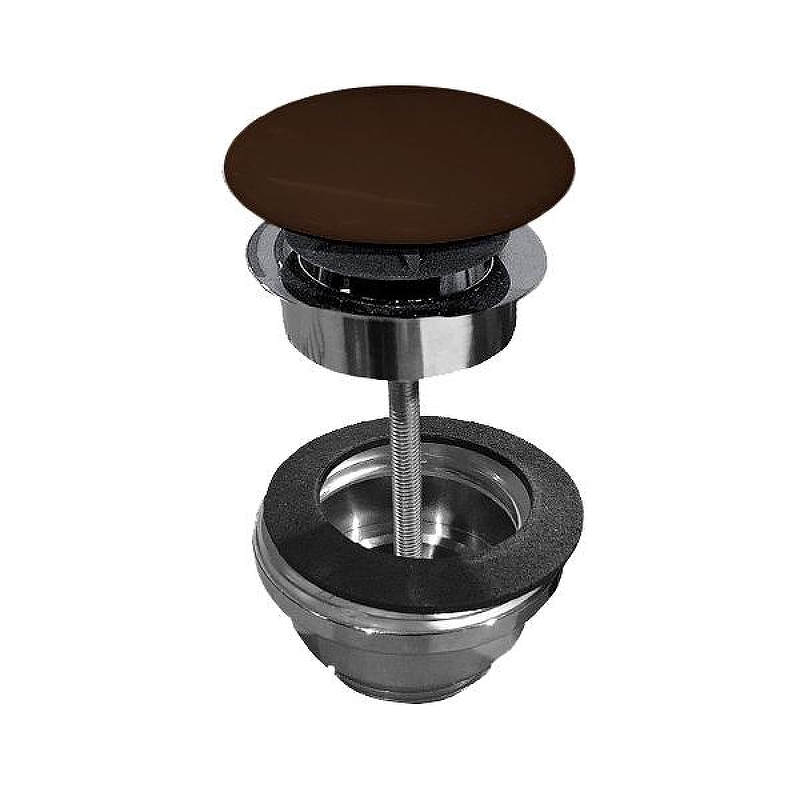 Донный клапан Scarabeo 10010/CCR53 Click Clack цвет Хром Тобакко матовый