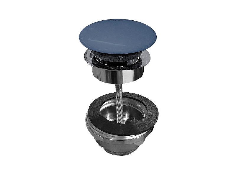 Донный клапан Scarabeo 10010/CCR56 Click Clack цвет Хром Океан матовый
