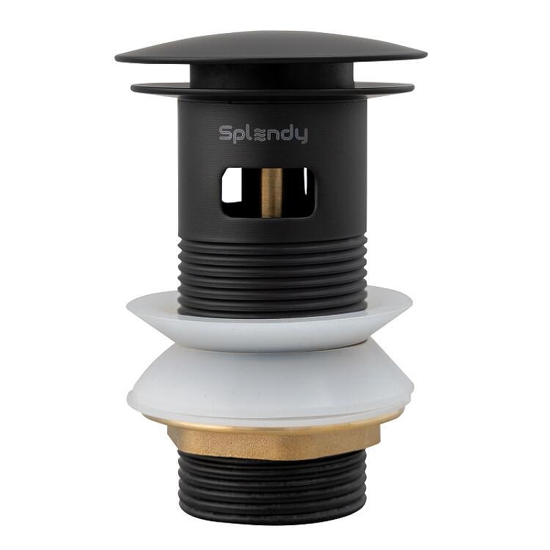 Донный клапан Splendy AA3071YORMBM click-clack цвет Черный матовый