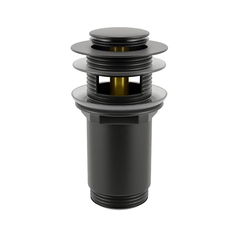 Донный клапан Wellsee Drainage System 182130000 click-clack цвет Черный матовый