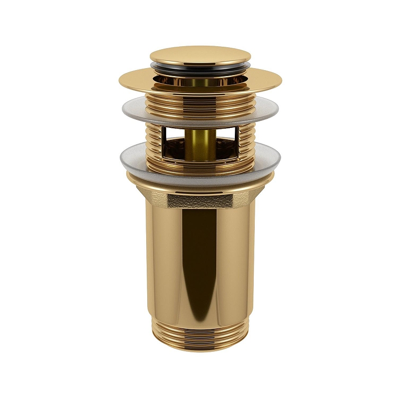 Донный клапан Wellsee Drainage System 182131000 click-clack цвет Золото