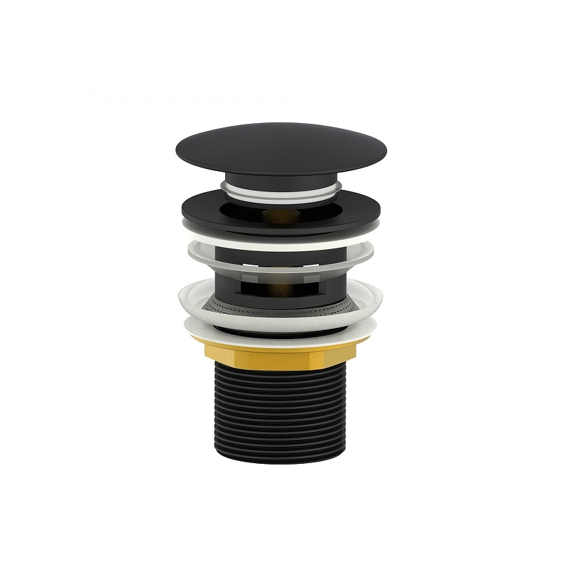 Донный клапан Wonzon & Woghand WW-88SS01-MB click-clack цвет Черный матовый