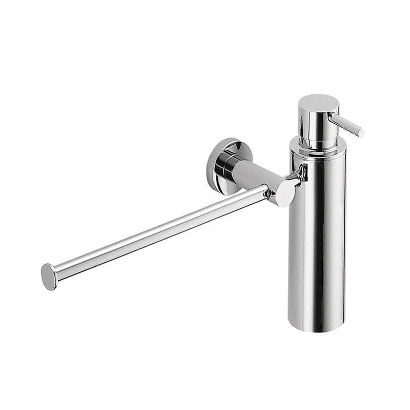 Дозатор для мыла с полотенцедержателем Colombo Design Plus W4975.CR Хром